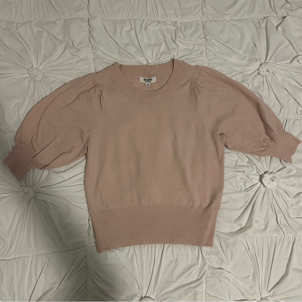 BB Dakota by Steve Madden Pink Crew Neck Sweater